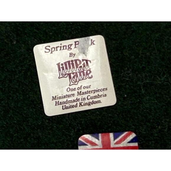 Vtg Lilliput Lane Spring Park English Collection 1985 Miniature Cottage Village - Picture 10 of 10